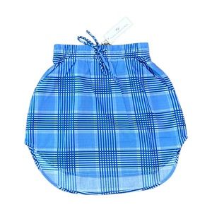 Never a wallflower track skirt blue cotton chambric women’s size XS